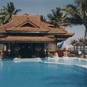 IDN Bali 1990OCT02 WRLFC WGT 006  The pool by the ocean. Quite a few of us became well acquainted with the swim up bar ...... : 1990, 1990 World Grog Tour, Asia, Bali, Indonesia, October, Rugby League, Wests Rugby League Football Club